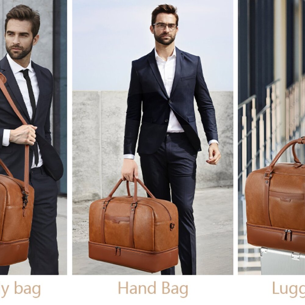 New Wogarl Weekender Bag for Women, Men Large Overnight Bag Travel Duffel Bag. - Picture 8 of 9